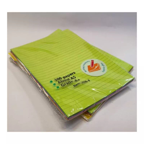 یادداشت استیک نوت چسبی سایز 150 در 200 میل A5 خط دار100 برگ کد 42310515208