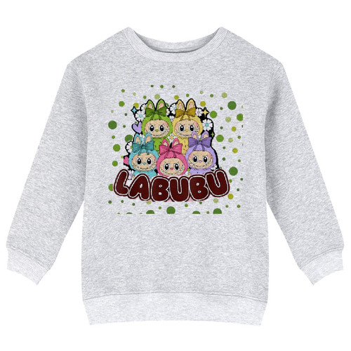 سویشرت دخترانه مدل X28 طرح LABUBU