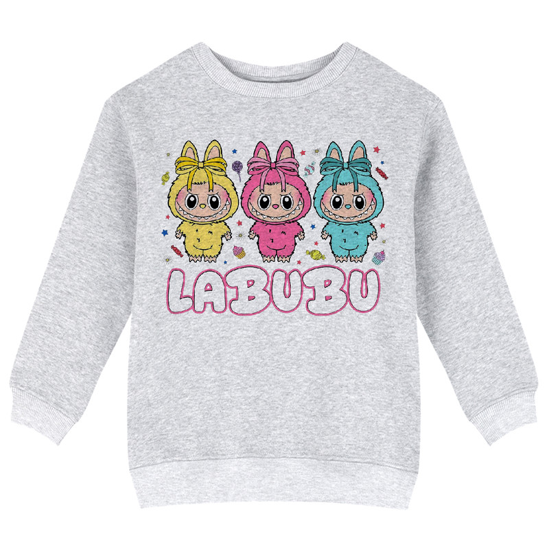 سویشرت دخترانه مدل X40 طرح LABUBU