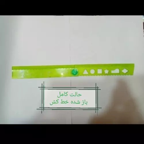 خط کش و شابلون اشکال هندسی ژله ای نشکن 6 طرح 30 سانتی