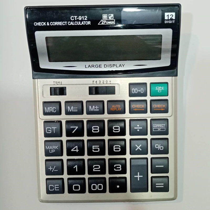 ماشین حساب رومیزی بزرگ مدل CT 912
