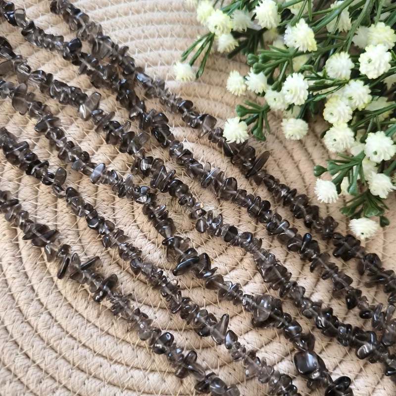 سنگ شکسته(راف)کوارتز دودی