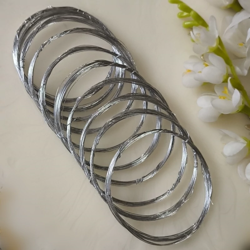 سیم گلسازی نقره ای (بسته 10 تایی)