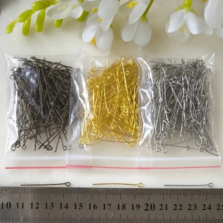 میخ اتصال بدلیجات ته حلقه ای جنس آهنی (فروش بصورت بسته 20 گرمی)