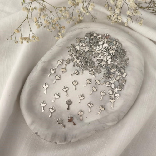 خرجکار آویز طرح کلید ( فروش بصورت بسته 15 گرمی شامل 30 عدد آویز )