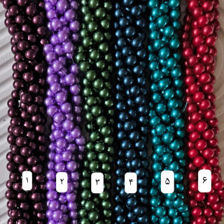 مروارید سنگی سایز 8 (فروش بصورت ریسه ای )