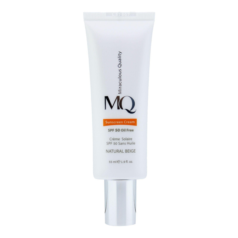 کرم ضدآفتاب رنگی ام کیو مدل NATURAL BEIGE، حجم 55 میلیلیتر