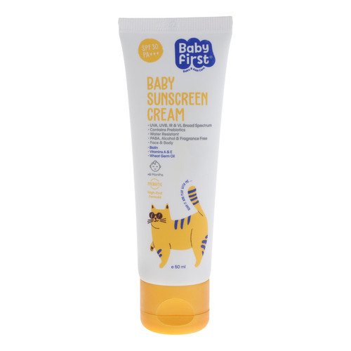 کرم ضد آفتاب کودکان بیبی فرست مدل SPF30 حجم 50 میلی لیتر