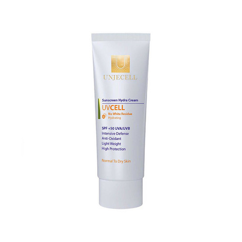 کرم ضد آفتاب بی رنگ آنژسل SPF50 مدل UVCELL مناسب انواع پوست حجم 40 میلی لیتر