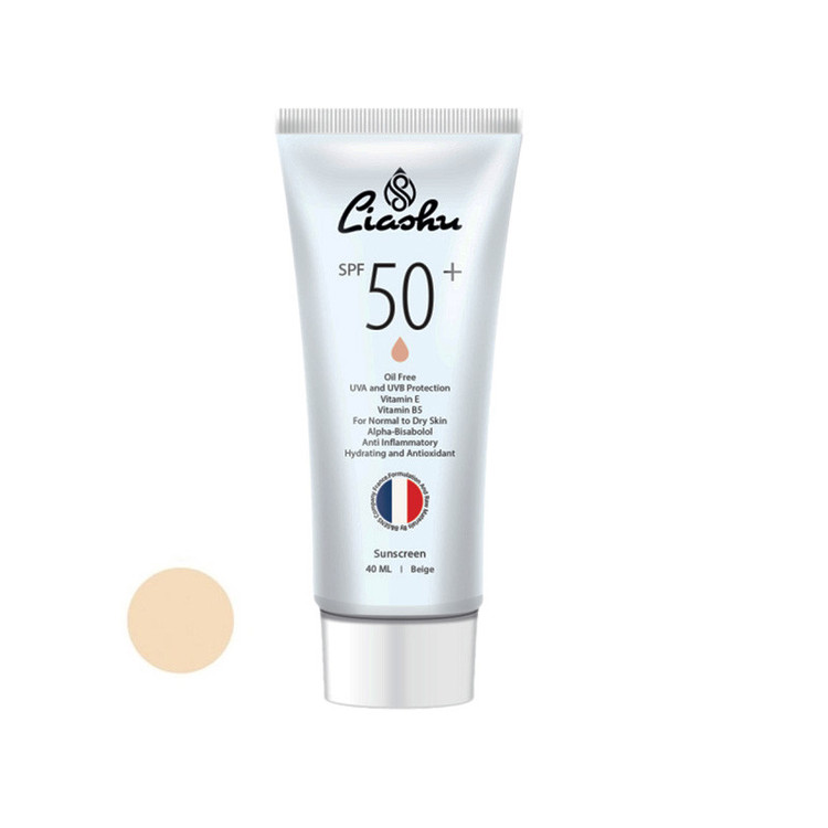 کرم ضد آفتاب رنگی لیاشو SPF 50 مدل 01 مناسب برای پوست خشک و معمولی حجم 40 میلیلیتر