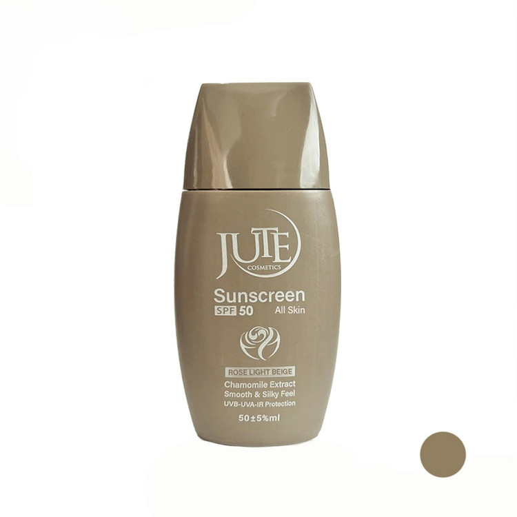 کرم ضد آفتاب رنگی صورت ژوت SPF50 مدل 4554 محافظتکننده در برابر اشعههای UVA و UVB مناسب برای انواع پوست حجم 50 میلی لیتر