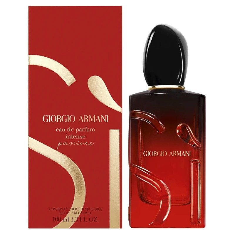 ادوپرفیوم زنانه جورجیو آرمانی مدل Sì Passione Intense با رایحه گرم حجم 100 میلیلیتر