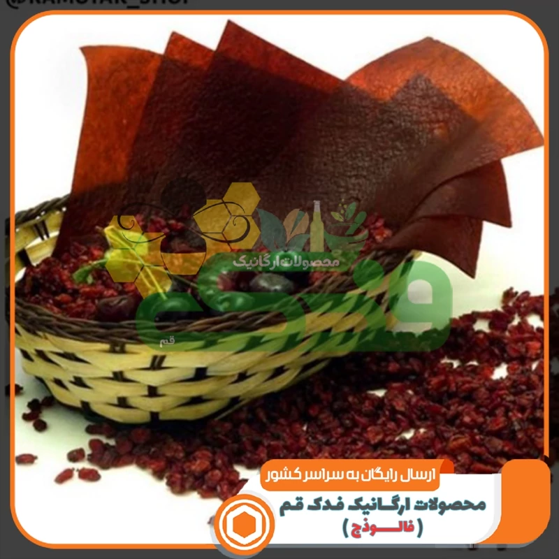 لواشک طعم انبه طبیعی محلی فدک (250 گرم)