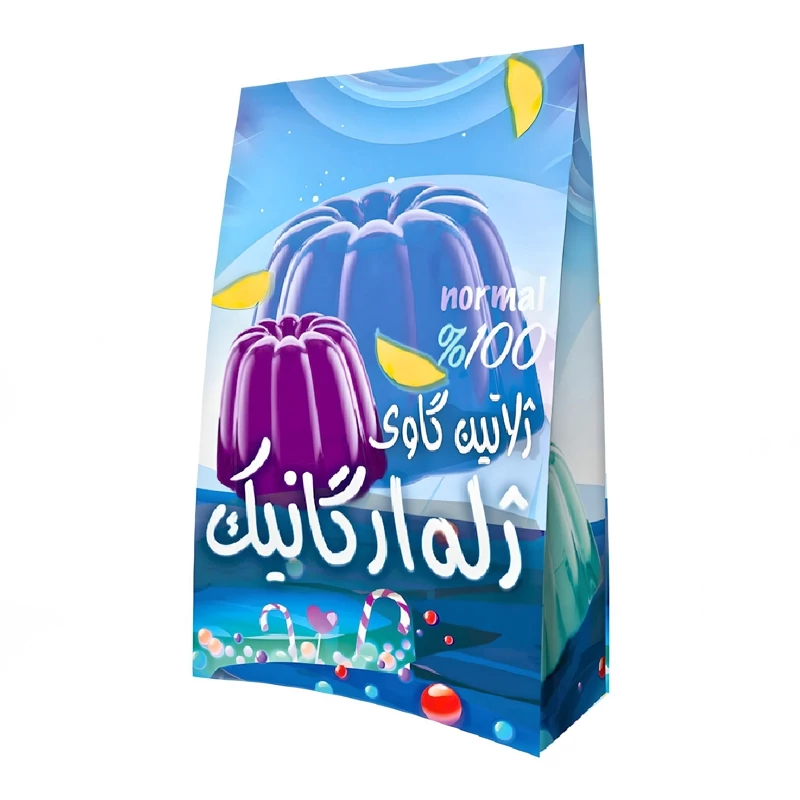 پودر ژله ارگانیک ممتاز سپیدار فدک (با شکر سرخ و هزارطعم)