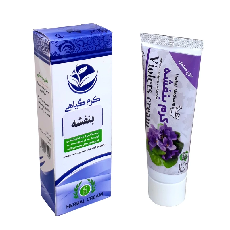 کرم بنفشه تیوپی فدک (دارونامه-نرم کننده و مرطوب کننده)