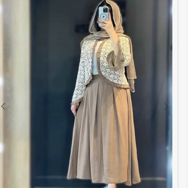 کت دامن گیپور  سایز 40