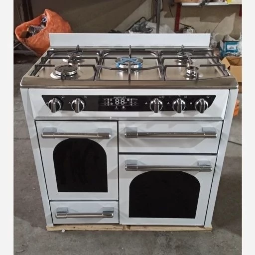 اجاق گاز صفحه استیل چهار درب دوسال گارانتی کمپین