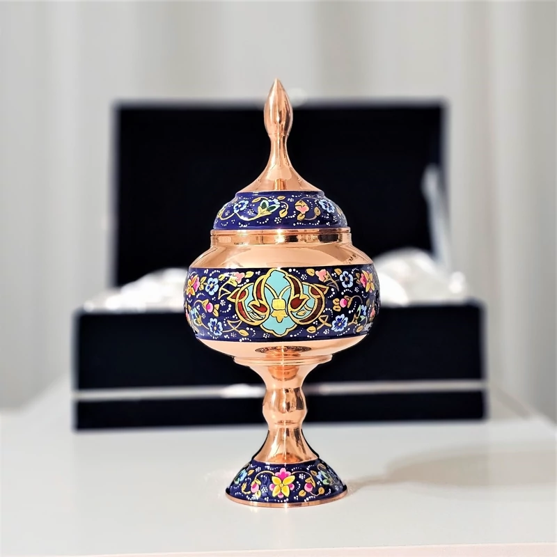 پک هدیه صنایع دستی مدل مس و ترمه کد gold23