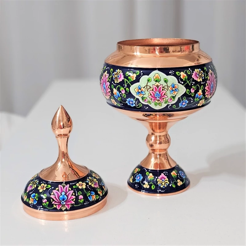 شکلات خوری پایه دار مس و پرداز ارتفاع  29