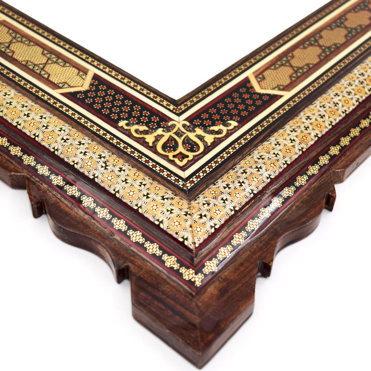 قاب خاتم کاری چوبی مدل A4 کد 2130