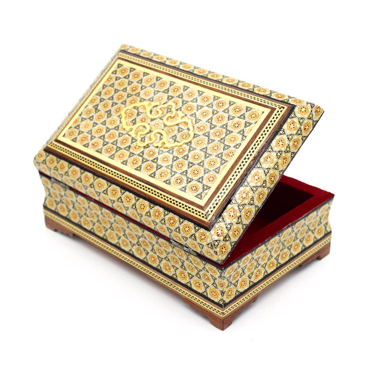 جعبه جواهرات خاتم کاری مدل نارنج کد 2214-1