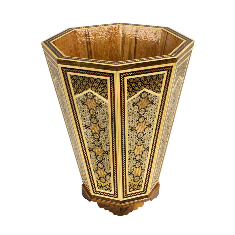 ست سه تکه سطل و جعبه دستمال خاتم کاری کد A30