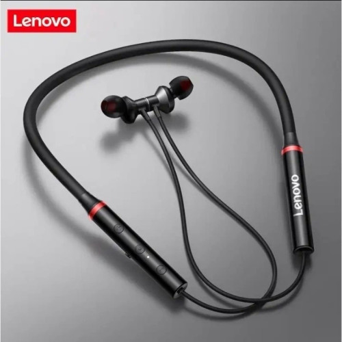 هدست بلوتوثی دورگردنی برند Lenovo لنوو ، باتری قوی جنس اورجینال و اصلی