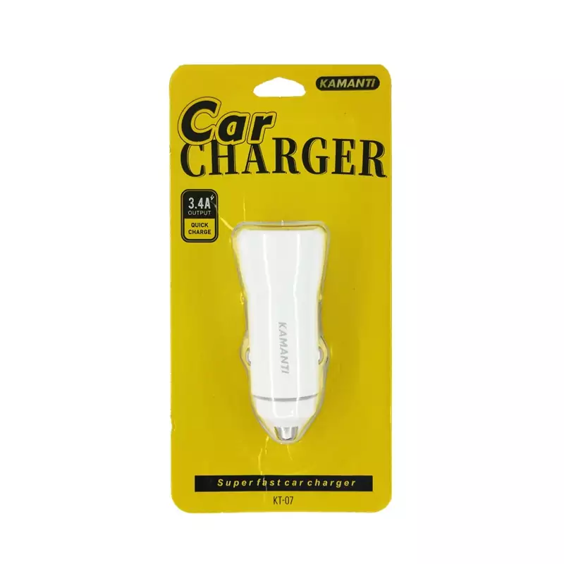 شارژر فندکی دو پورت Type-C برند Kamanti مدل KT-07