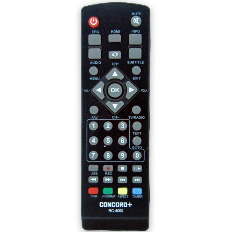 کنترل گیرنده دیجیتال کنکورد پلاس CONCORD مدل RC-4000