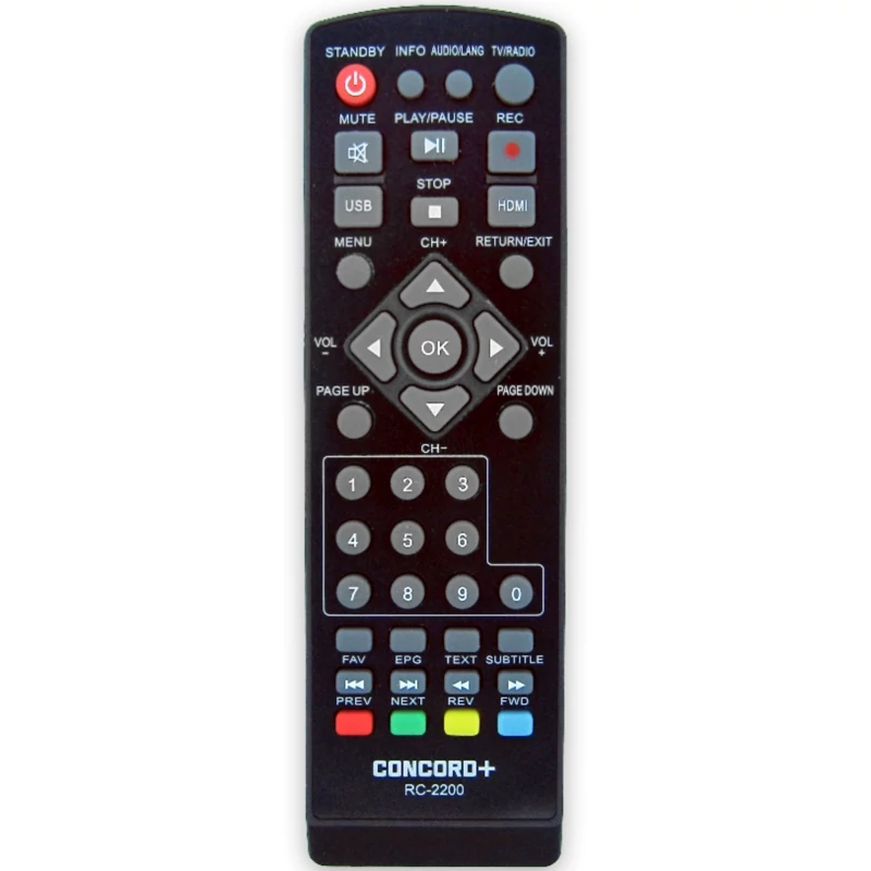 کنترل گیرنده دیجیتال کنکورد پلاس CONCORD مدل RC-2200