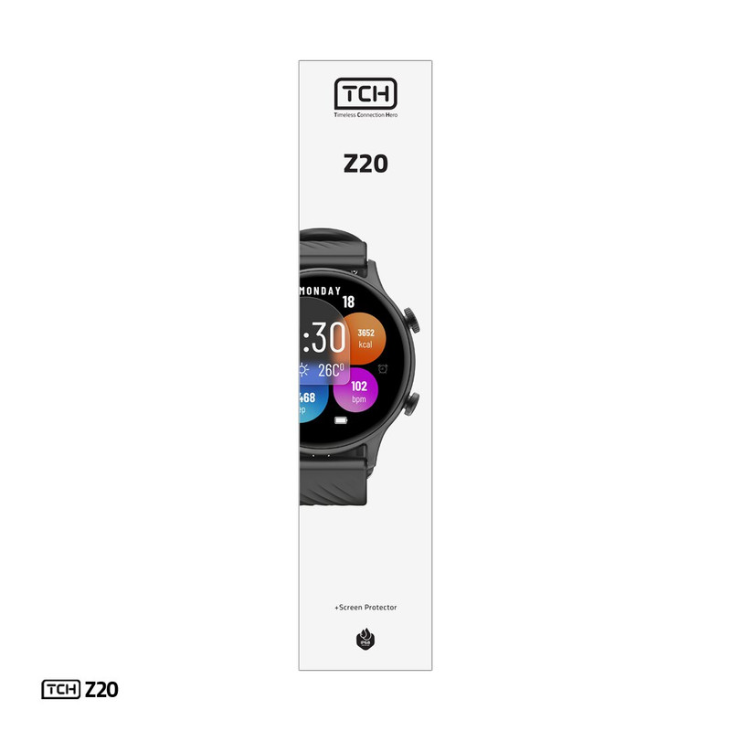 ساعت هوشمند 45 میلیمتری تی سی اچ مدل Z20 با بند سیلیکون