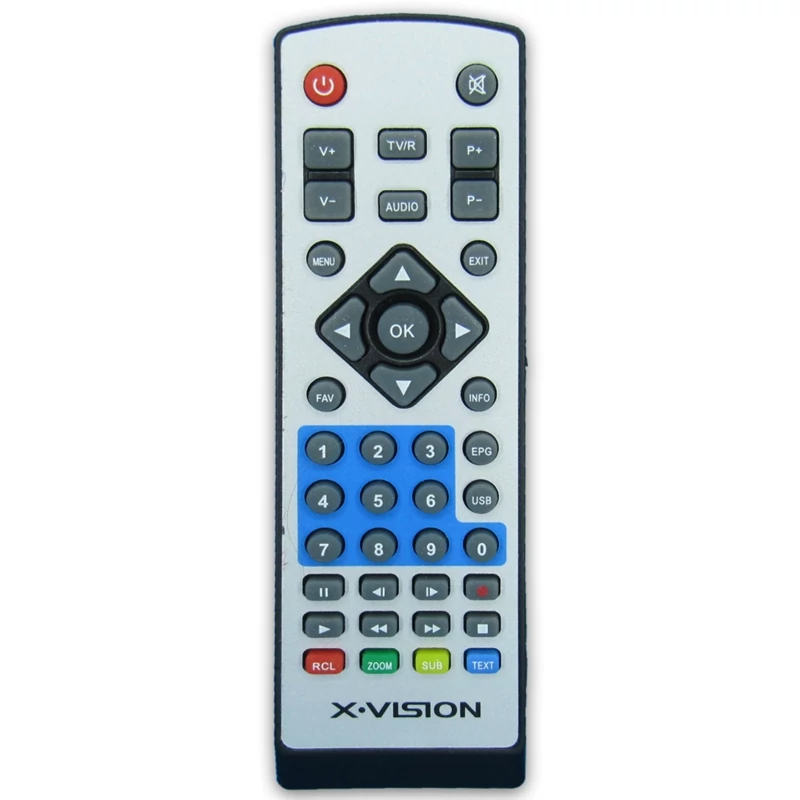 کنترل گیرنده دیجیتال ایکس ویژن XVISION مدل کسری