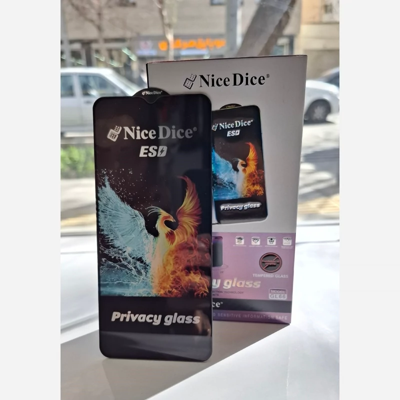گلس privaysi برند NICE DICE  برای گوشی های سامسونگ