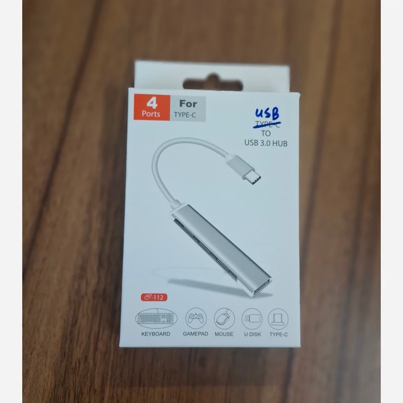 هاب 4 پرت USB فلزی تایپ سی