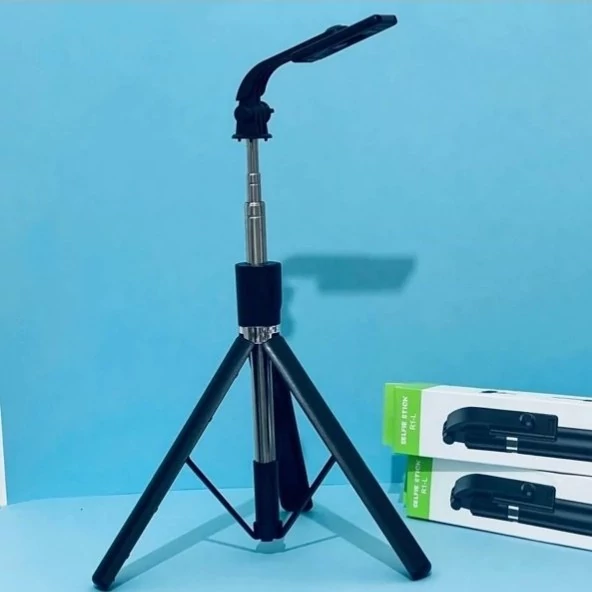 پایه سلفی و مونوپاد R1-L قابلیت تنظیم ارتفاع همراه ریموت بلوتوثی (منوپاد و سه پایه سلفی) - اصلی وارداتی