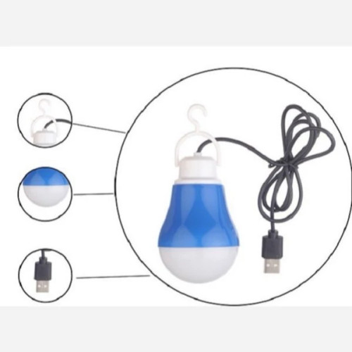 چراغ اضطراری آویز LED USB مدل لامپ سیم دار 5 وات یو اس بی