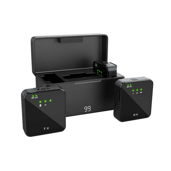 میکروفن یقه ای مدل sx63 با درگاه اتصال type-c و lightening