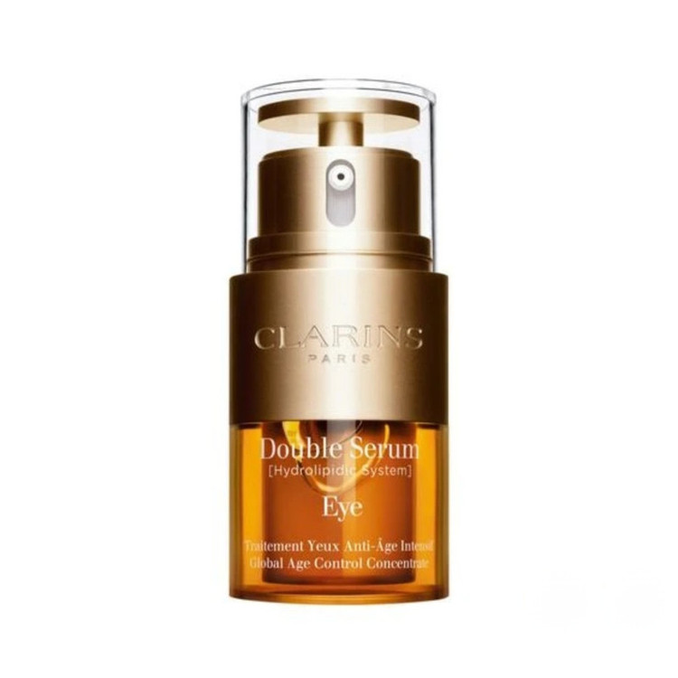 روغن دور چشم شب و روز کلارینس مدل double serum مناسب برای انواع پوست حجم 20 میلی لیتر