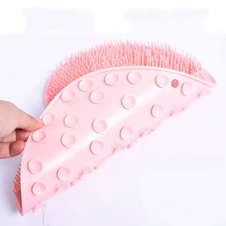 لیف دیواری سیلیکونی مناسب برای شستشو و ماساژور بدن و رفع خستگی دارای بالشتک چسبنده برای اتصال به سرامیک و دیوار
