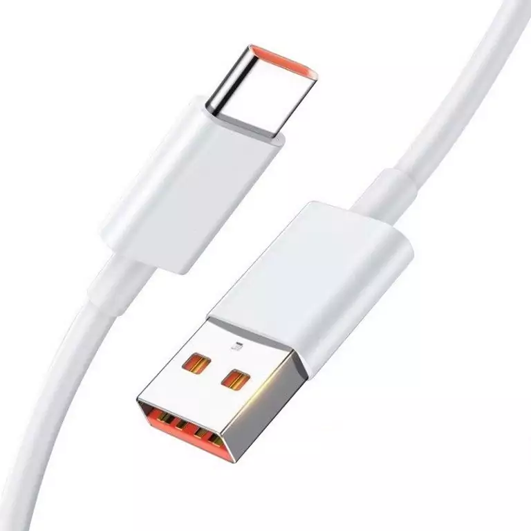 کابل فست شیائومی سوکت نارنجی 6 آمپر باکیفیت مناسب 18 تا 22 وات