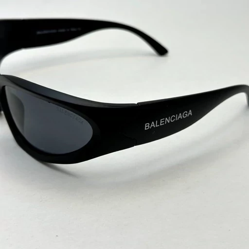 عینک فشن مردانه مشکی آفتابی برند بالنسیاگا مدل BALENCIAGA SWIFT OVAL