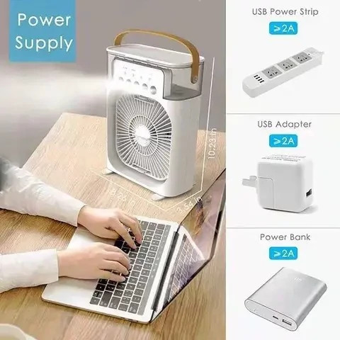 پنکه مه پاش رو میزی مه پاش مدل Air Cooler Fan