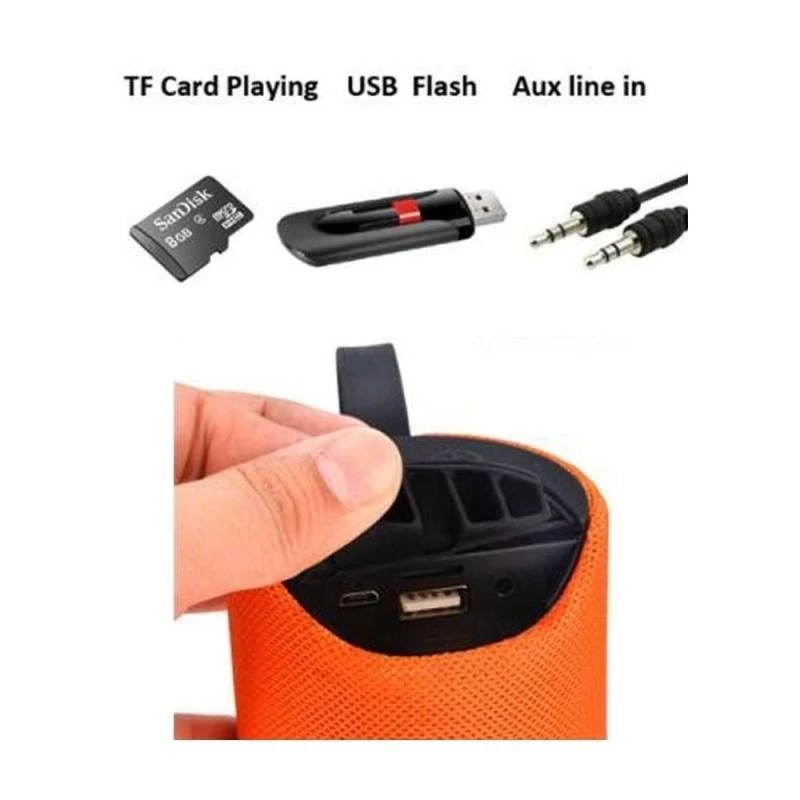 اسپیکر بلوتوثی قابل حمل مدل PORTABLE  113  طراحی زیبا و خاص صدای با کیفیت و با وضوح بالا