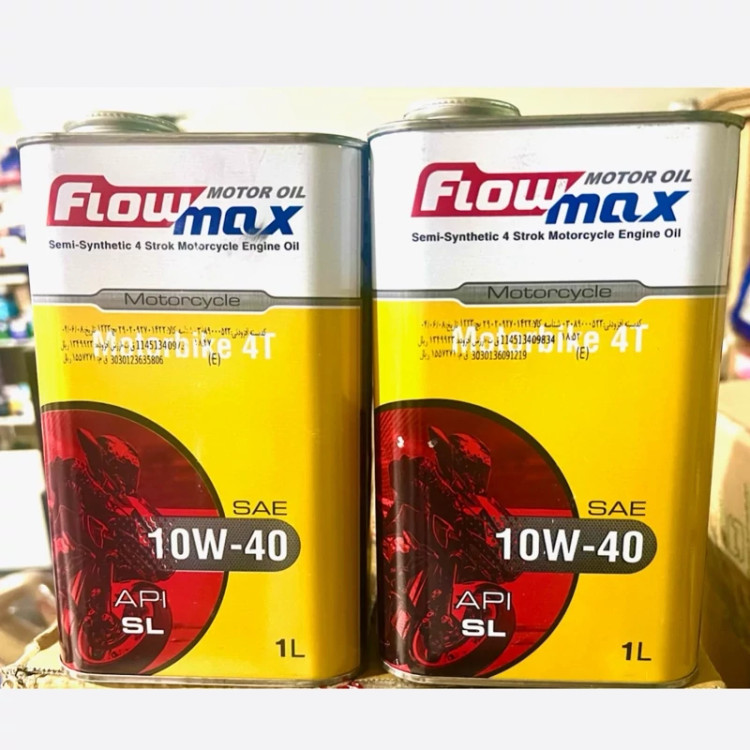 روغن موتور سیکلت فلومکس مدل Motorbike پلاستیکی SAE 10W40 حجم 1 لیتر