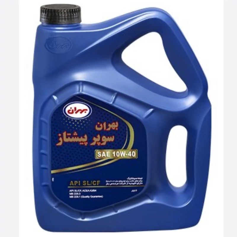 روغن موتور بهران سوپر پیشتاز SL 10w40 حجم 4 لیتر