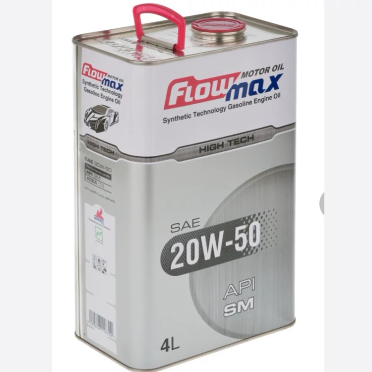 روغن موتور بنزینی فلومکس مدل SM 20W-50 حجم 4 لیتر