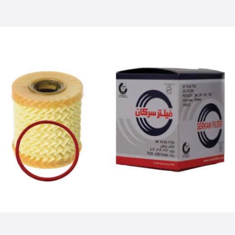 فیلتر روغن طرح مان سرکان  مناسب برای 206تیپ5و 207