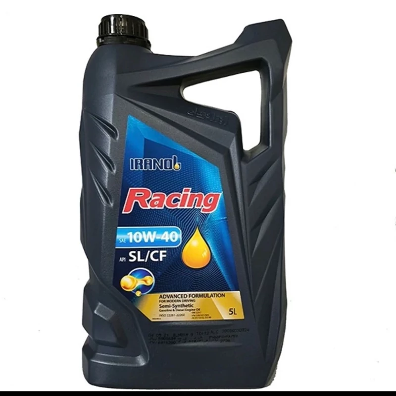 روغن موتور ایرانول مدل Racing 10W40 SL حجم 5 لیتر