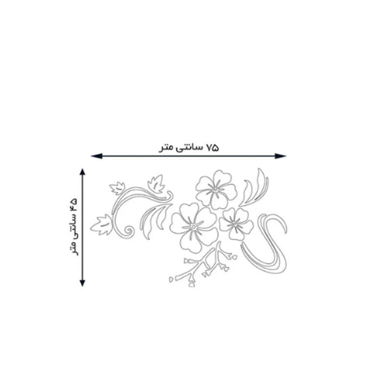 آینه مولتی استایل طرح گل برگ قیمت تولیدی