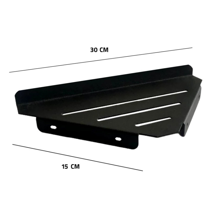 شلف دیواری همه کاره مدل فروردین طرح مثلث بسته 3 عددی کد A03